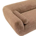 96.46 Ulka Canapé Contemporain en Tissu Bouclé avec Coussins - Manhattan Comfort