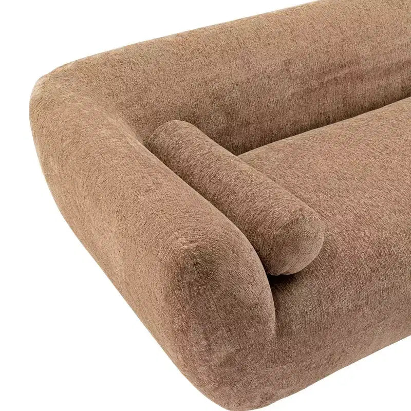 96.46 Ulka Canapé Contemporain en Tissu Bouclé avec Coussins - Manhattan Comfort