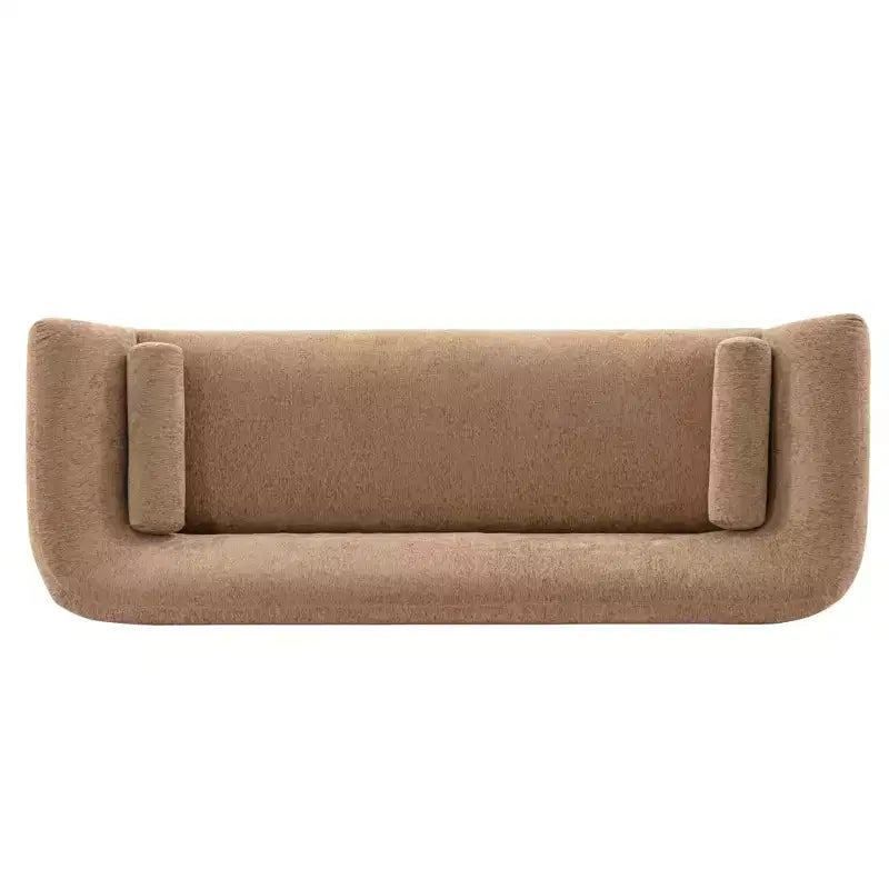 96.46 Ulka Canapé Contemporain en Tissu Bouclé avec Coussins - Manhattan Comfort