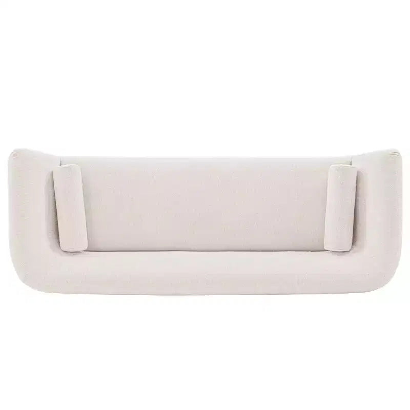 96.46 Ulka Canapé Contemporain en Tissu Bouclé avec Coussins - Manhattan Comfort