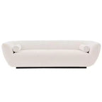 96.46 Ulka Contemporary Boucle Upholstered Sofa with Pillows - Manhattan Comfort