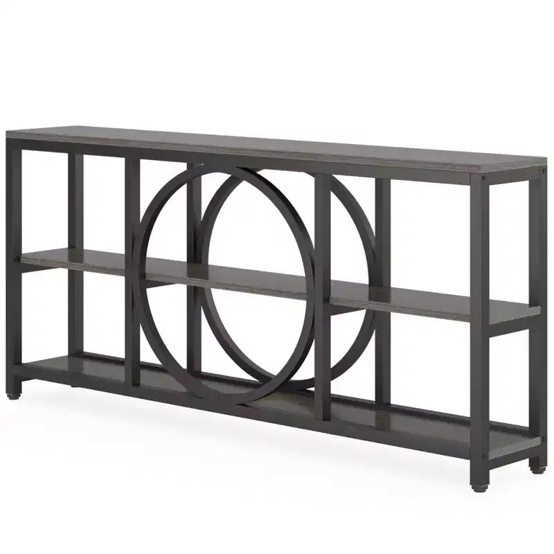 Lantine 70,9 pouces Table Console Extra Longue à 3 Niveaux