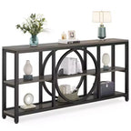 Lantine 70,9 pouces Table Console Extra Longue à 3 Niveaux