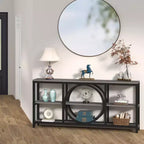 Lantine 70,9 pouces Table Console Extra Longue à 3 Niveaux