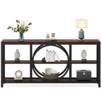 Lantine 70,9 pouces Table Console Extra Longue à 3 Niveaux