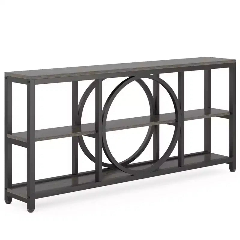Lantine 70,9 pouces Table Console Extra Longue à 3 Niveaux