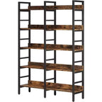Tribesigns 5-Tier Bookcase, 70.87 Etagere Double Wide Bookshelf, Wood Book Shelving Unit