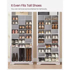 Meuble de rangement pour chaussures à 10 niveaux, peut contenir 30 paires, étagère à chaussures pour entrée et chambre à coucher