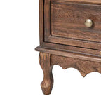 Ensemble de 2 commodes d'appoint traditionnelles Galatea de 81 cm en bois massif avec 3 tiroirs et station de charge | HULALA HOME
