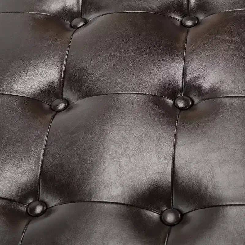 Grand pouf de rangement Manhattan - HUD4200 - Safavieh Couture