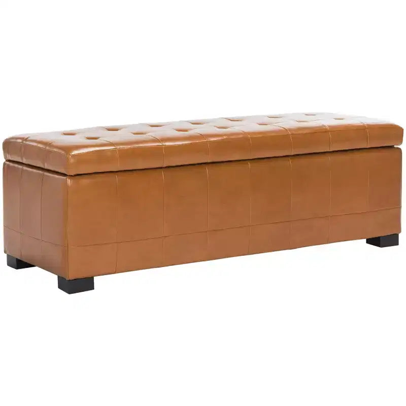 Grand pouf de rangement Manhattan - HUD4200 - Safavieh Couture