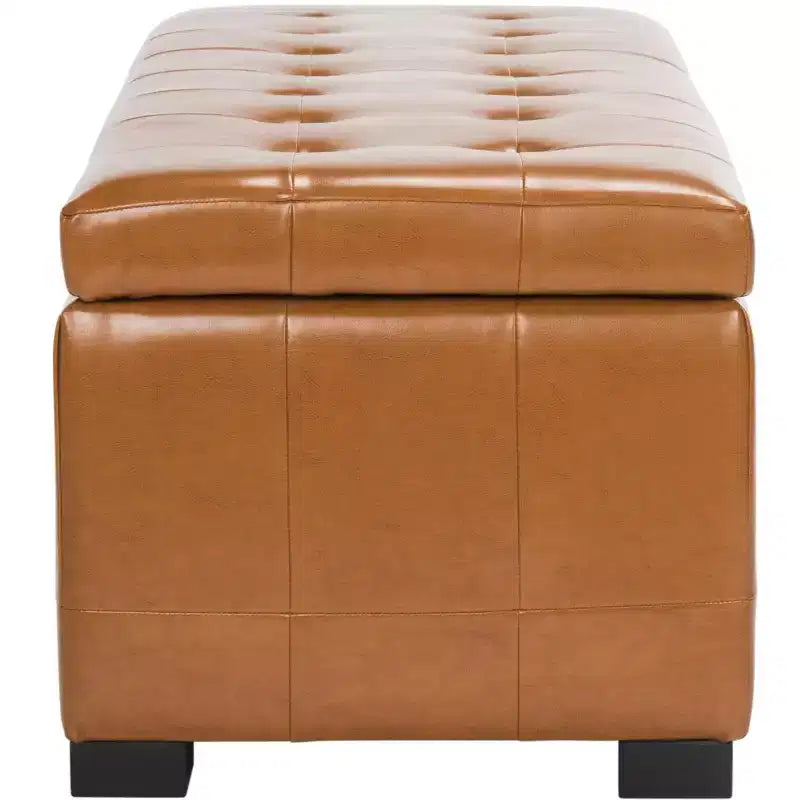 Grand pouf de rangement Manhattan - HUD4200 - Safavieh Couture