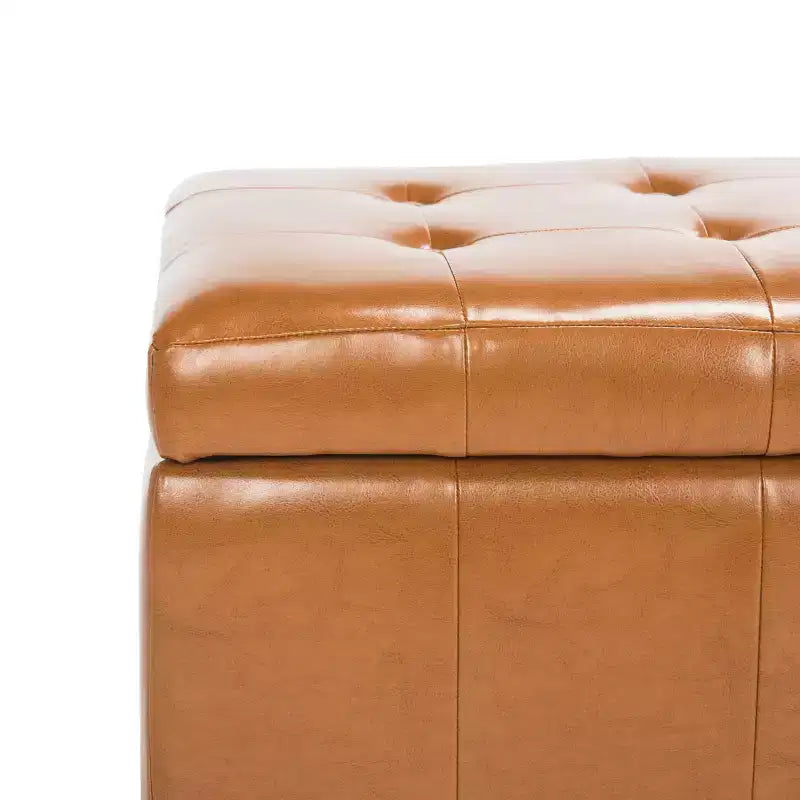 Grand pouf de rangement Manhattan - HUD4200 - Safavieh Couture