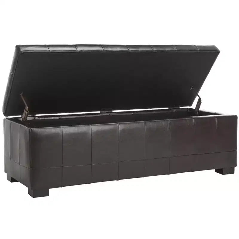 Grand pouf de rangement Manhattan - HUD4200 - Safavieh Couture