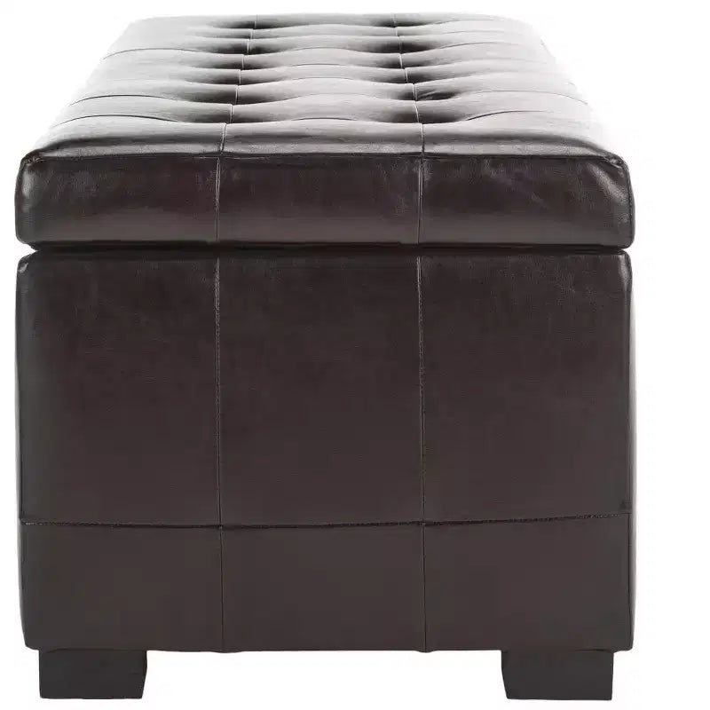Grand pouf de rangement Manhattan - HUD4200 - Safavieh Couture