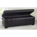 Grand pouf de rangement Manhattan - HUD4200 - Safavieh Couture