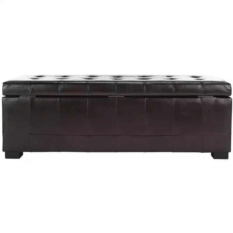 Grand pouf de rangement Manhattan - HUD4200 - Safavieh Couture