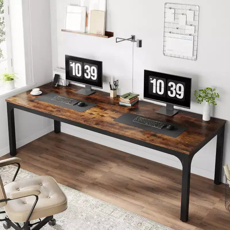 Lantine – Bureau d'ordinateur extra long de 199,9 cm