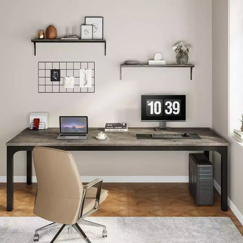 Lantine – Bureau d'ordinateur extra long de 199,9 cm