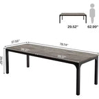 Lantine – Bureau d'ordinateur extra long de 199,9 cm