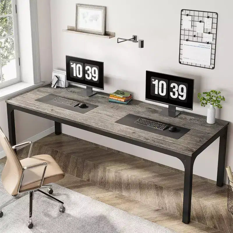 Lantine – Bureau d'ordinateur extra long de 199,9 cm