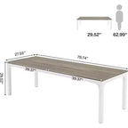 Lantine – Bureau d'ordinateur extra long de 199,9 cm