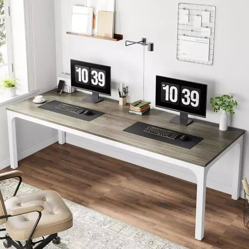 Lantine – Bureau d'ordinateur extra long de 199,9 cm