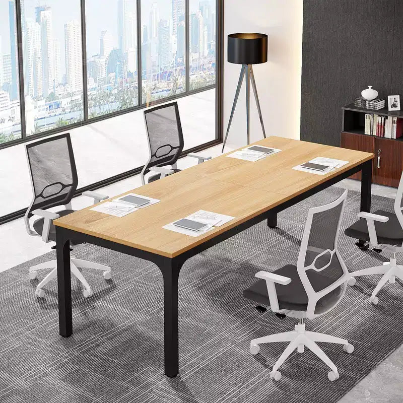 Lantine – Bureau d'ordinateur extra long de 199,9 cm