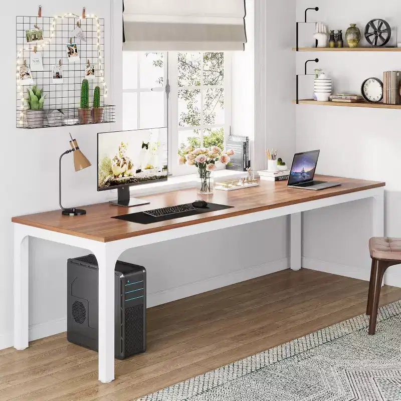 Lantine – Bureau d'ordinateur extra long de 199,9 cm