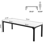 Lantine – Bureau d'ordinateur extra long de 199,9 cm