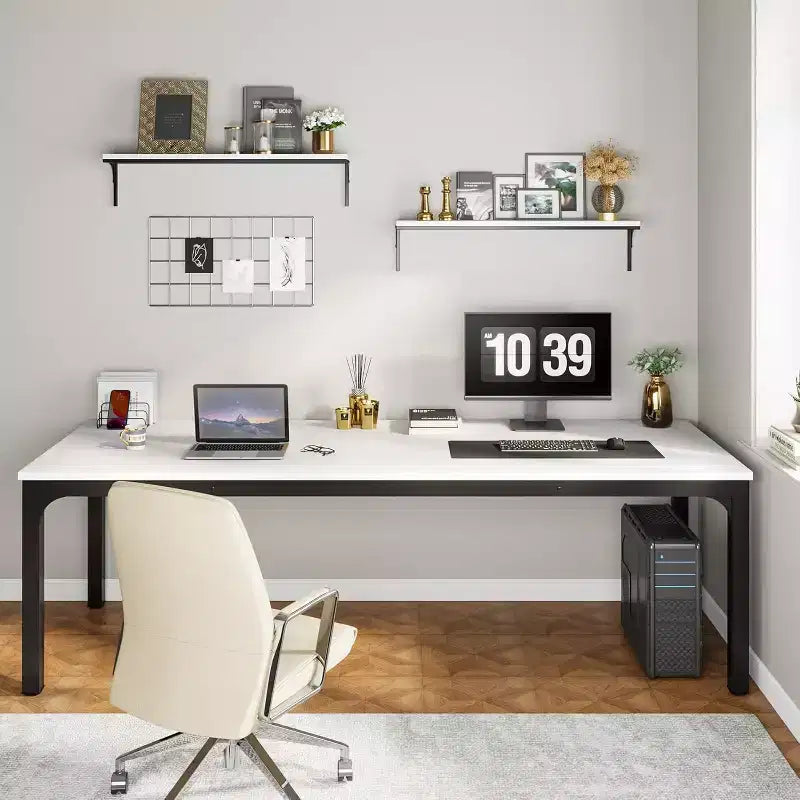 Lantine – Bureau d'ordinateur extra long de 199,9 cm