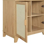 Lot de 2 bibliothèques en canne à 7 étagères Sheridan Modern - Manhattan Comfort