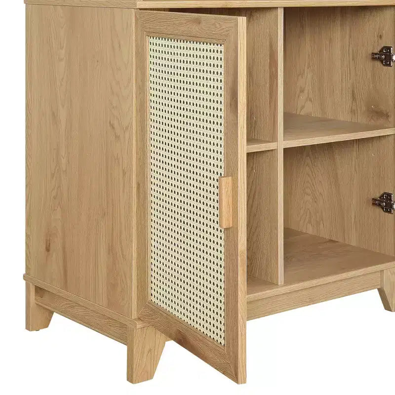 Lot de 2 bibliothèques en canne à 7 étagères Sheridan Modern - Manhattan Comfort