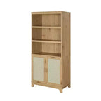 Lot de 2 bibliothèques en canne à 7 étagères Sheridan Modern - Manhattan Comfort