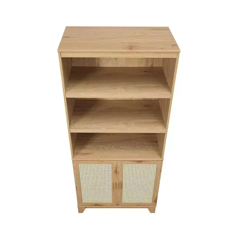 Lot de 2 bibliothèques en canne à 7 étagères Sheridan Modern - Manhattan Comfort
