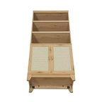 Lot de 2 bibliothèques en canne à 7 étagères Sheridan Modern - Manhattan Comfort