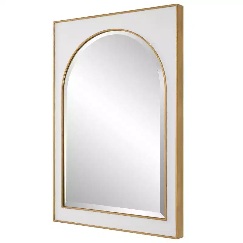 Miroir mural Uttermost Crisanta en feuille d'or vieillie 25 x 37 1/2