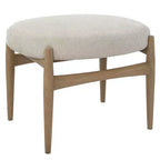 Banc en tissu texturé blanc cassé Uttermost Acrobat 24 1/2L