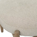 Banc en tissu texturé blanc cassé Uttermost Acrobat 24 1/2L