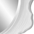 Miroir mural rond Uttermost Sea Coral blanc mat 33 3/4