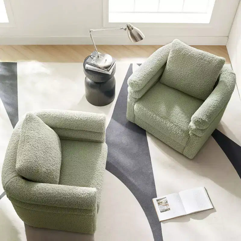 Fauteuil Pivotant Arturo avec Deux Coussins, Lot de 2|ART OF LIVING DESIGNS-SAGE