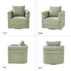Fauteuil Pivotant Arturo avec Deux Coussins, Lot de 2|ART OF LIVING DESIGNS-SAGE