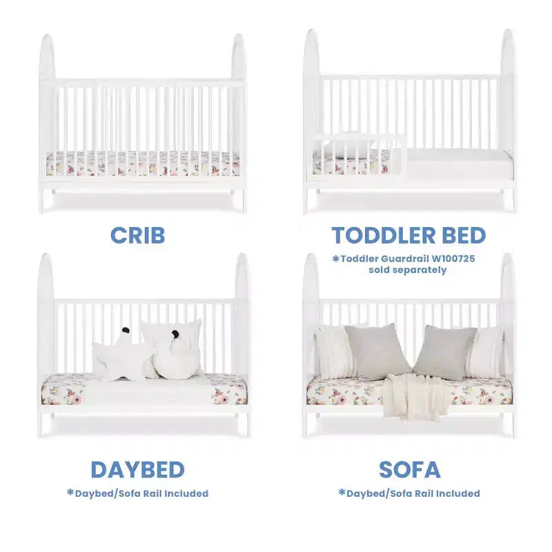 Lit de bébé convertible 4-en-1 Eloise de Delta Children – Certifié Greenguard Gold