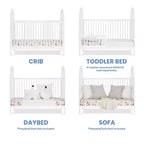 Lit de bébé convertible 4-en-1 Eloise de Delta Children – Certifié Greenguard Gold