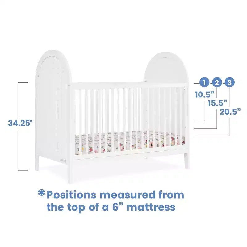 Lit de bébé convertible 4-en-1 Eloise de Delta Children – Certifié Greenguard Gold