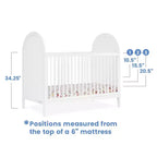 Lit de bébé convertible 4-en-1 Eloise de Delta Children – Certifié Greenguard Gold