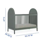 Lit de bébé convertible 4-en-1 Eloise de Delta Children – Certifié Greenguard Gold
