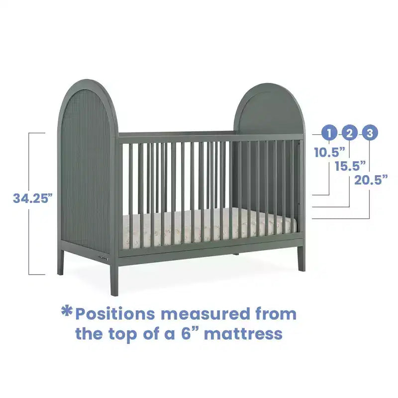 Lit de bébé convertible 4-en-1 Eloise de Delta Children – Certifié Greenguard Gold