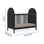 Lit de bébé convertible 4-en-1 Eloise de Delta Children – Certifié Greenguard Gold
