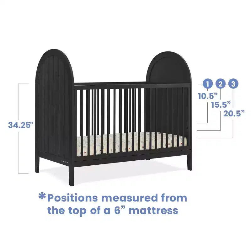 Lit de bébé convertible 4-en-1 Eloise de Delta Children – Certifié Greenguard Gold